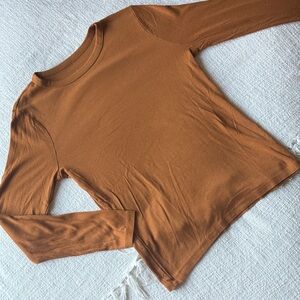 a new day Women's Long Sleeve Brown Top